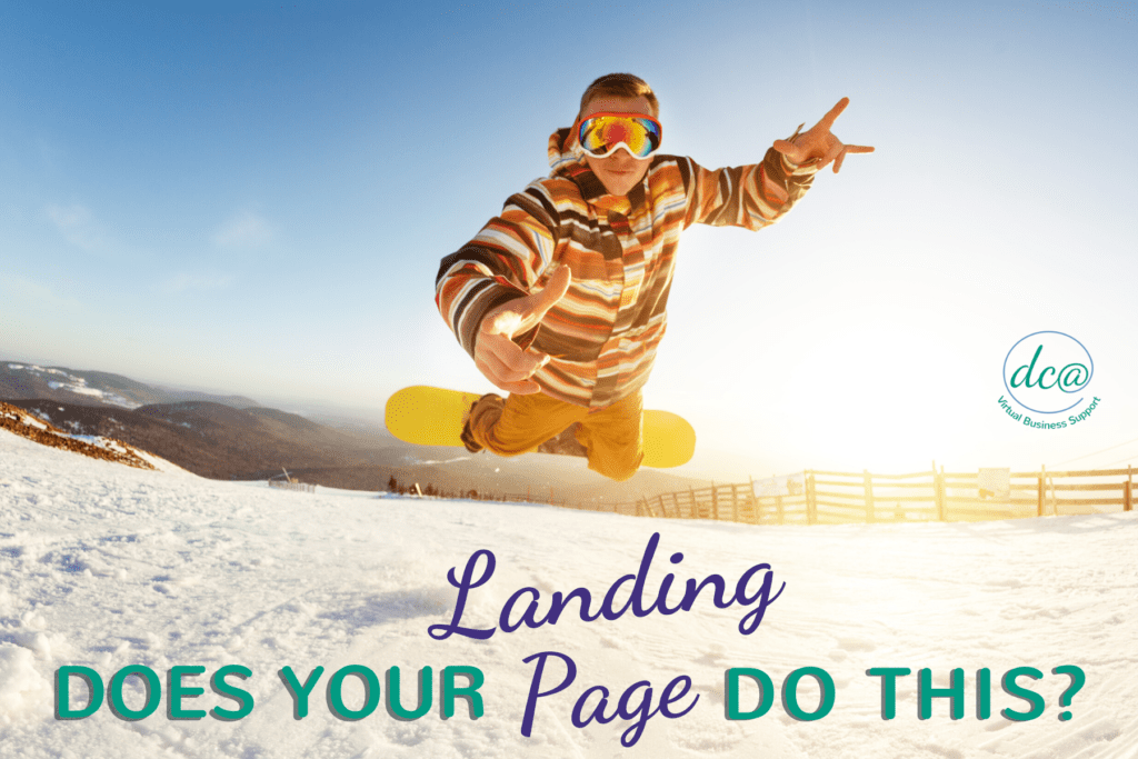 Does your landing page work?