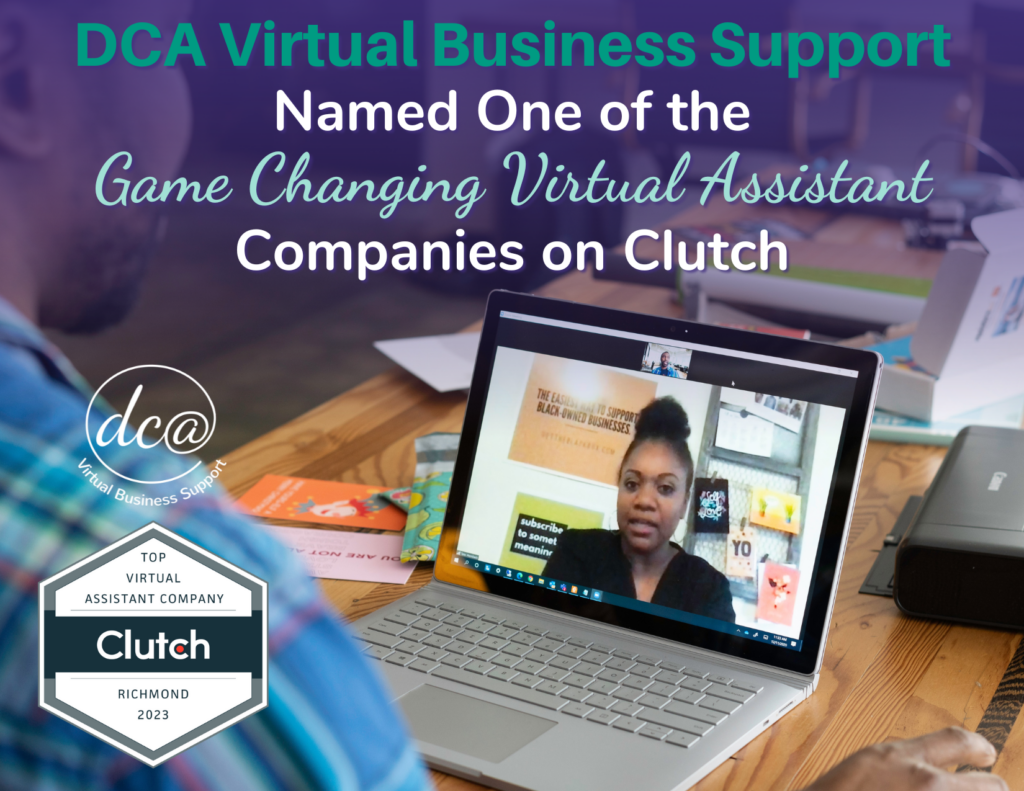DCA Virtual Business Support Named One of the Game Changing Virtual Assistant Companies on Clutch. Image of two people talking to each other on a laptop via video call.