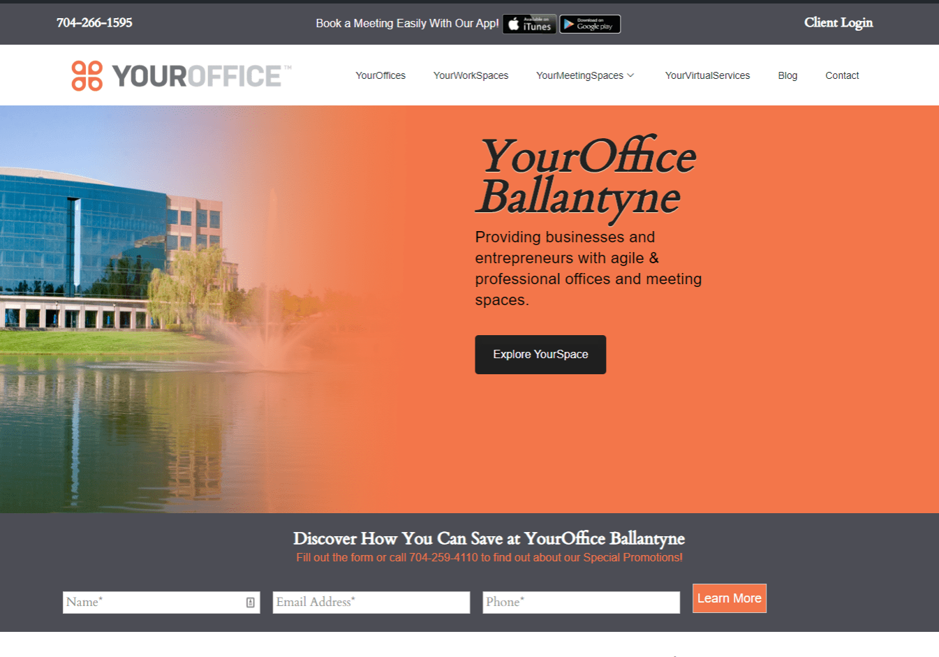 YourOffice Ballantyne DCA White Label Website Build,