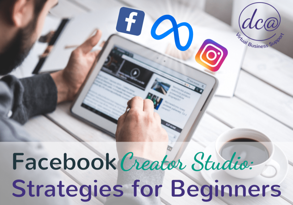 Facebook Creator Studio: Strategies for Beginners. Person scrolling through social media